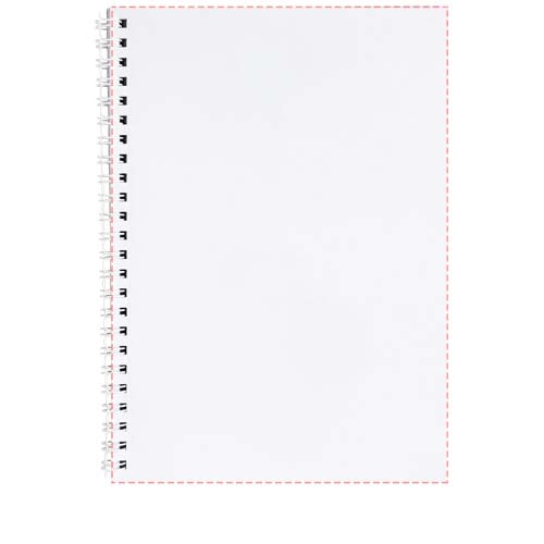 Desk-Mate® — notes spiralny A4: Back of sheets (Portrait spine right) · Litho full color