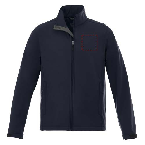 Maxson — męska kurtka softshell: Left chest · Embroidery fixed
