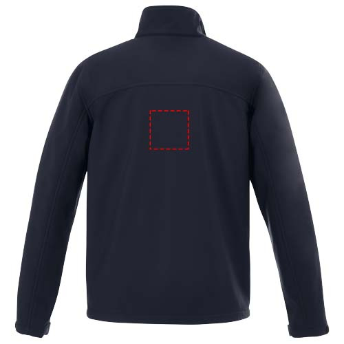Maxson — męska kurtka softshell: Impact upper back · Embroidery fixed