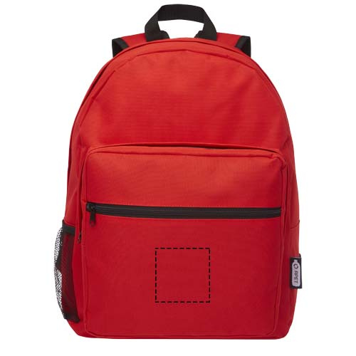 Plecak Retrend GRS RPET 16 l: Pocket · Embroidery fixed