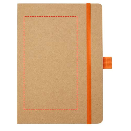 Berk — notes z papieru z recyklingu: Przód · Sitodruk