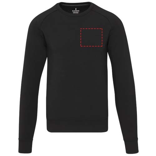Yukon Sportpullover mit Rundhalsausschnitt und Interlock Strick Unisex: Left chest · Transfer