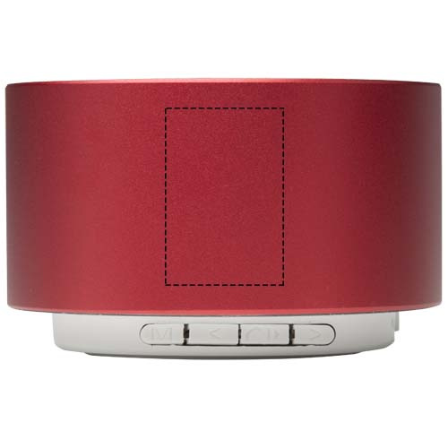 Ankaa 3W pārstrādāta alumīnija bezvadu Bluetooth® skaļrunis: Front · Laser engraving