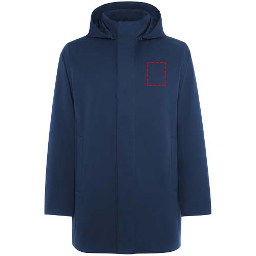 Pikowana parka unisex Dome: Lewa strona klatki piersiowej · Transfer