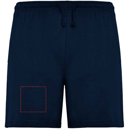 Sport, short unisexe: Right leg · Embroidery fixed