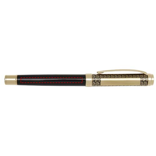 Coffret Legato avec stylo à bille et roller: Rollerball pen barrel · Laser engraving