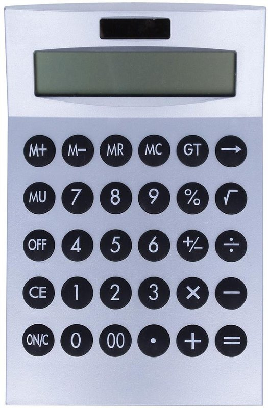 Calculatrice Basics à 12 chiffres: Emplacement du logo — Sous les boutons