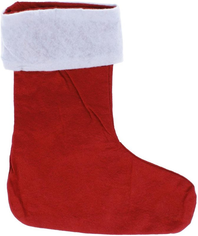 Botte de Noël: Emplacement du logo — Partie rouge: Face arrière