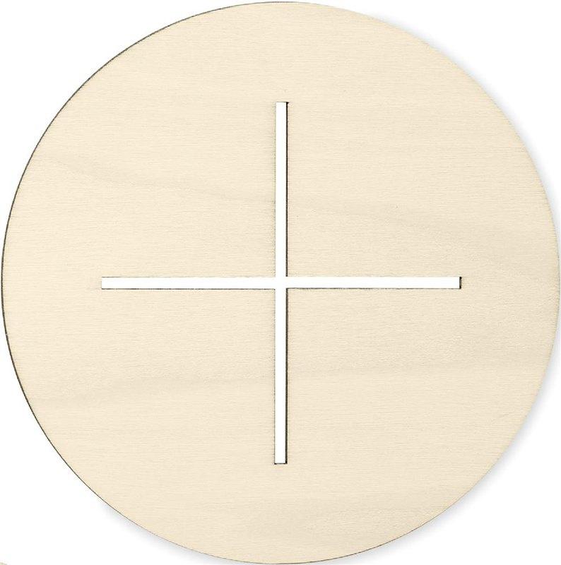 Sapin de Noël en bois à assembler et à peindre: Emplacement du logo — Base: Face 3 du produit