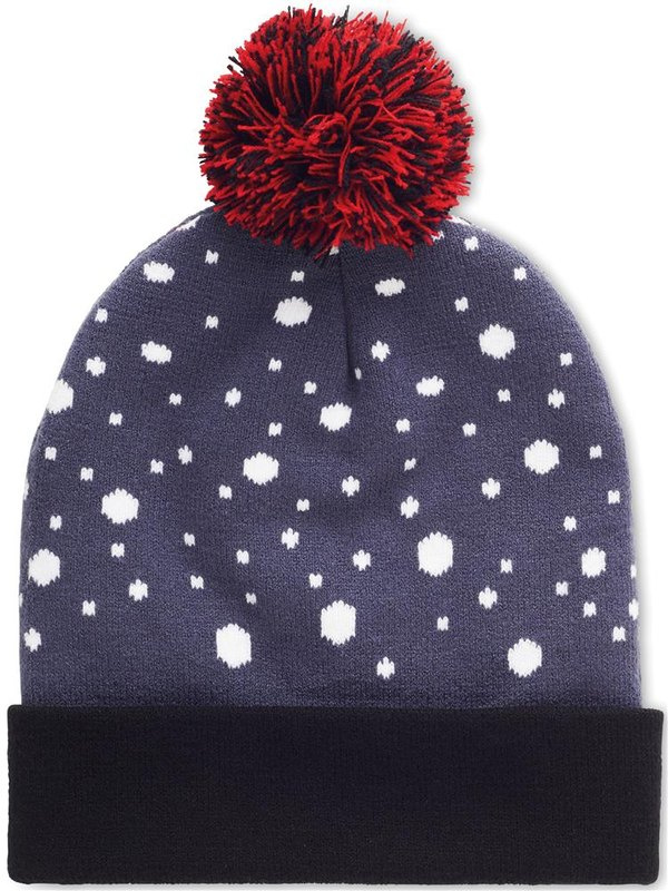 Bonnet de Noël en maille à LED: Emplacement du logo – face 2 du produit