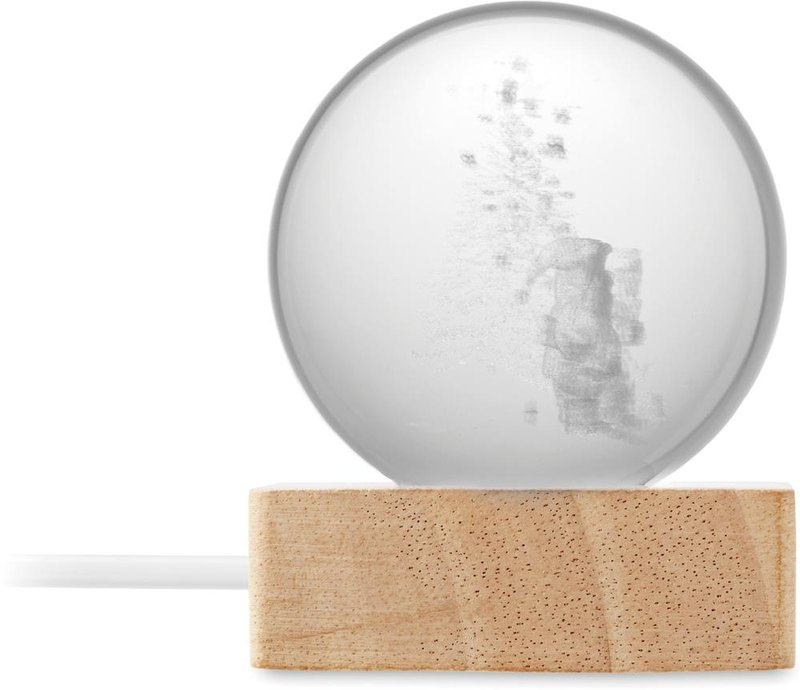 Świąteczna szklana kula LED: Logo position – side 3 of the product