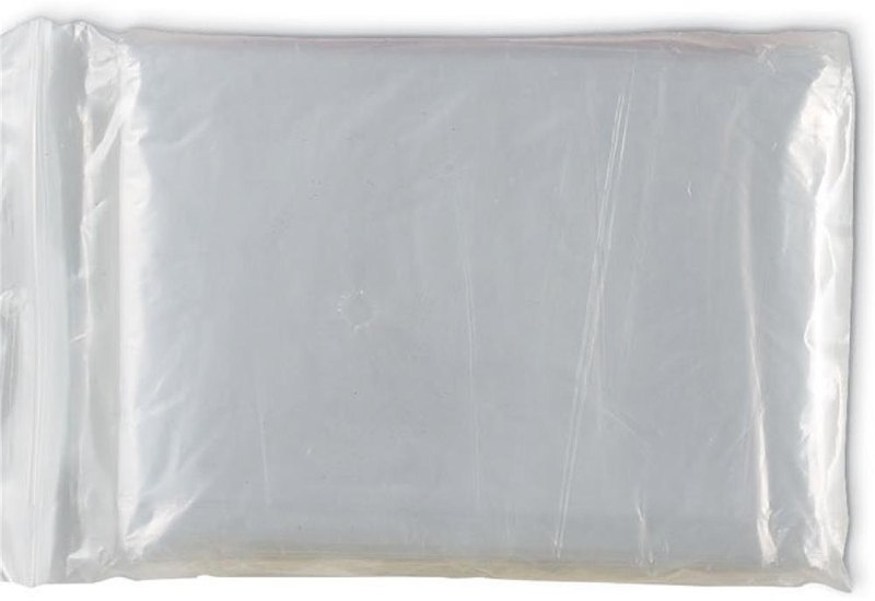 Poncho pliable sous sachet: Étiquette imprimée en numérique — Étiquette imprimée en numérique — Face 1