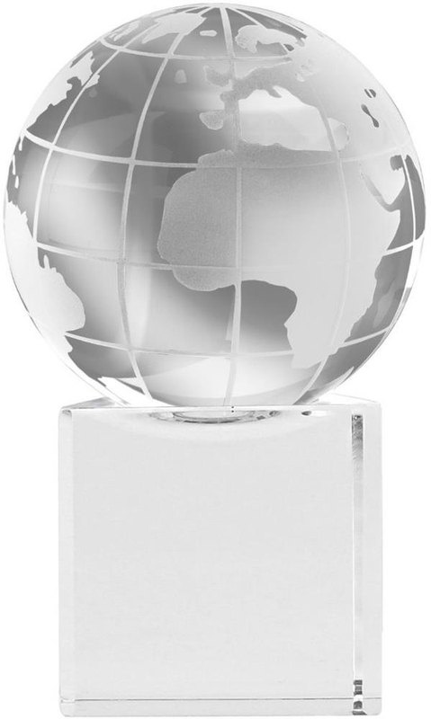 Presse-papiers globe Mundi: Emplacement du logo — Base: Face avant