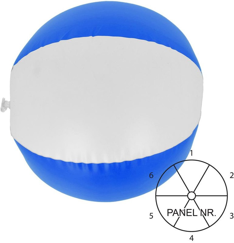 Ballon de plage gonflable: Emplacement du logo – panneau 5