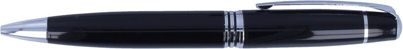 Stylo à bille métallique à mécanisme rotatif: Emplacement du logo — Stylo, pour droitier