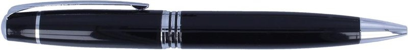 Stylo à bille métallique à mécanisme rotatif: Emplacement du logo — Corps du stylo, pour gaucher