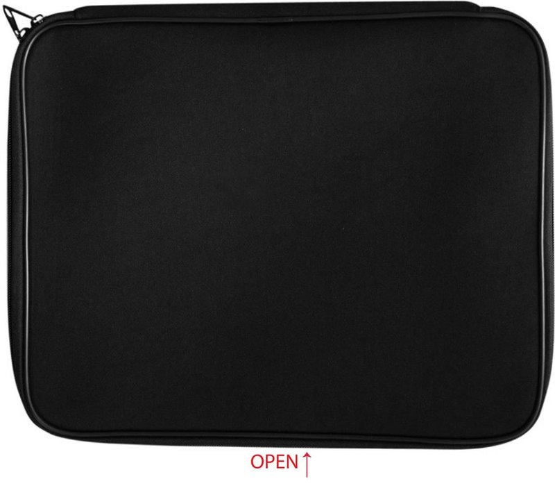 Housse pour ordinateur portable: Emplacement du logo – face arrière