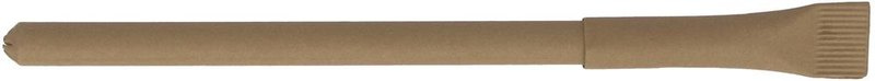 Stylo à bille en papier recyclé: Emplacement du logo — Corps du stylo : pour gauchers