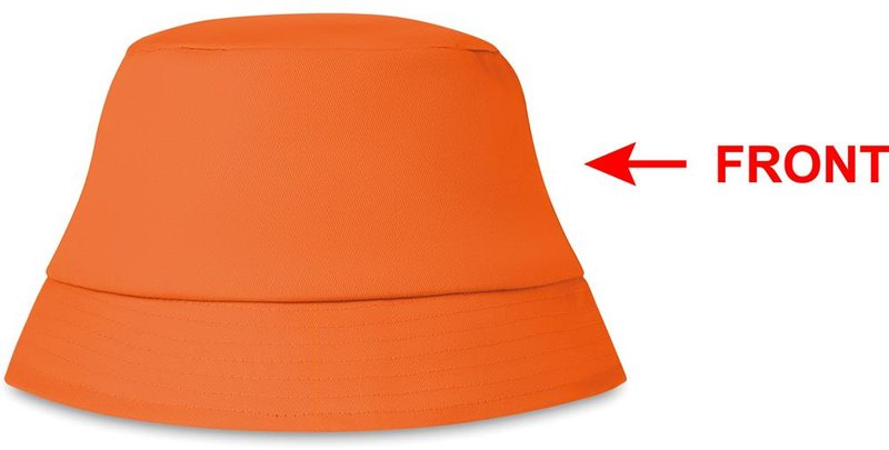 Bob en coton, 160 g/m²: Emplacement du logo – côté droit du produit