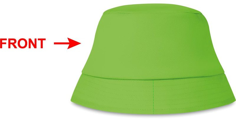 Bob en coton, 160 g/m²: Emplacement du logo – côté gauche du produit