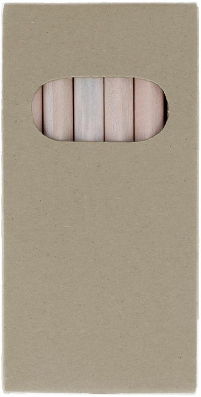 Boîte de 6 crayons de couleur: Emplacement du logo – partie inférieure de la face avant du produit