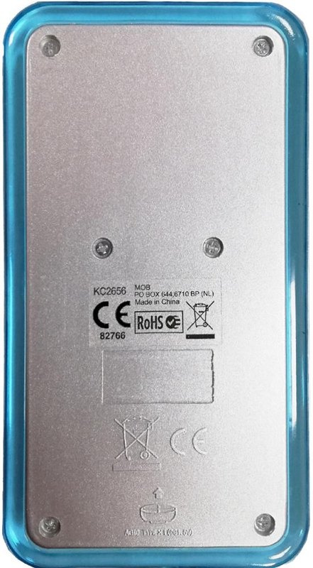 Calculatrice à 8 chiffres: Emplacement du logo – face arrière du produit