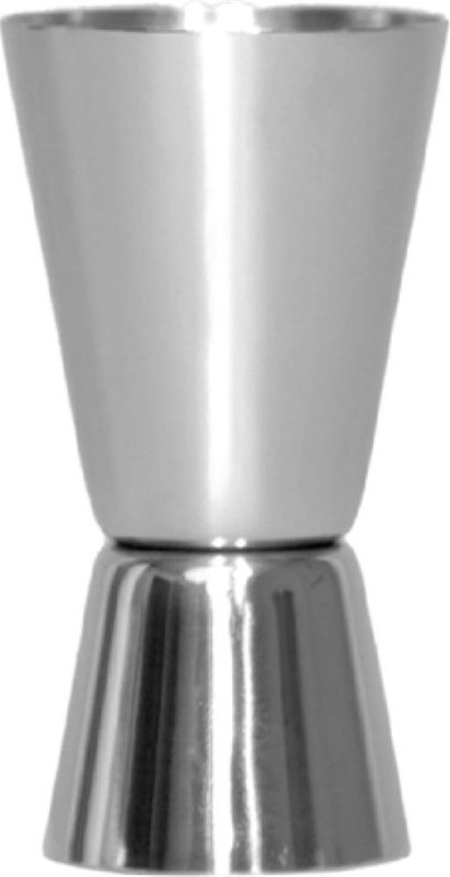 Set à cocktails: Emplacement du logo — Verre doseur — Dessus