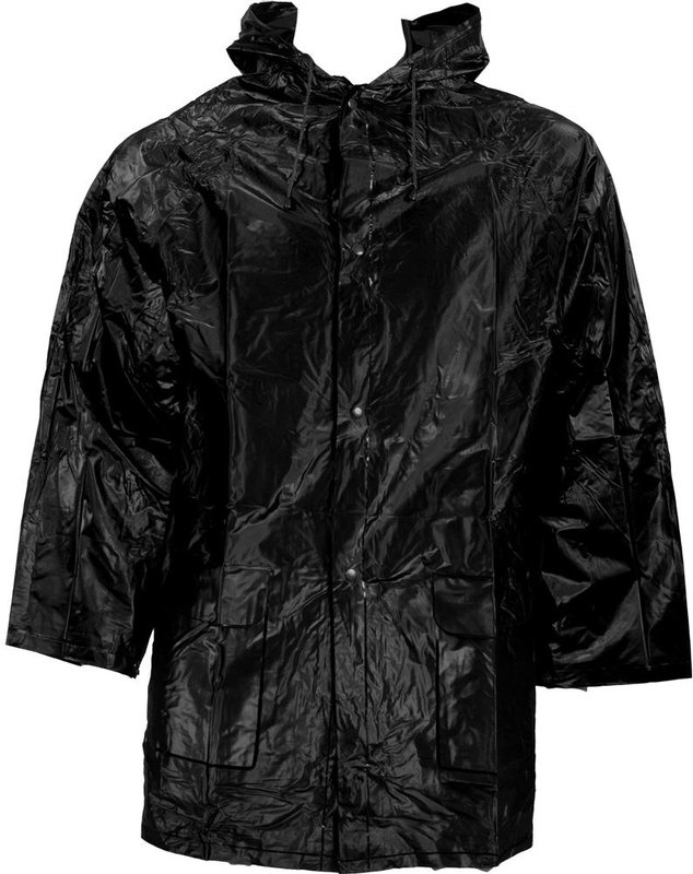 Imperméable en PVC avec capuche: Emplacement du logo — Poitrine — Gauche