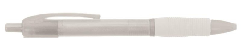 Stylo à bille avec grip en caoutchouc: Emplacement du logo — Corps du stylo : pour gauchers