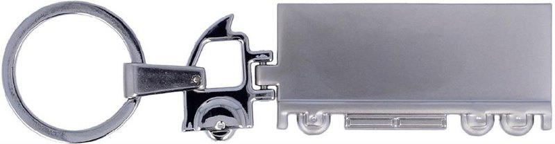 Porte-clés métallique camion Oulu: Emplacement du logo – face avant du produit