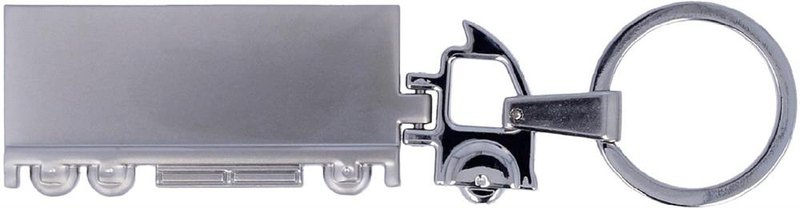 Porte-clés métallique camion Oulu: Emplacement du logo – face arrière du produit
