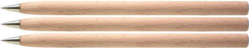 Stylo à bille en bois: Sérigraphie circulaire – autour du produit