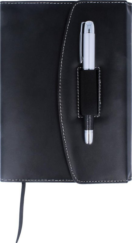 Conférencier avec carnet A5 et stylo: Emplacement du logo — Carte