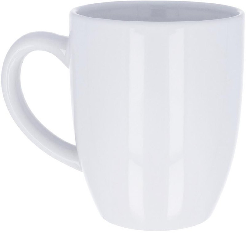 Mug en céramique de 300 ml: Emplacement du logo — lecture pour gaucher