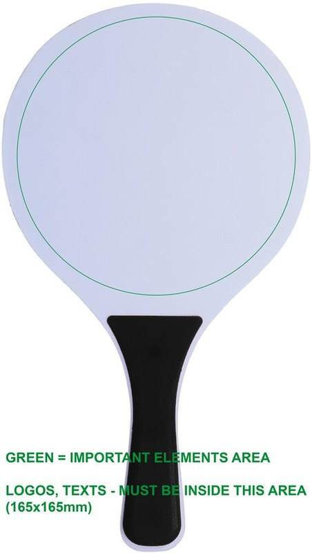Petit set de tennis de plage: Impression numérique — Raquette 1 — Avant
