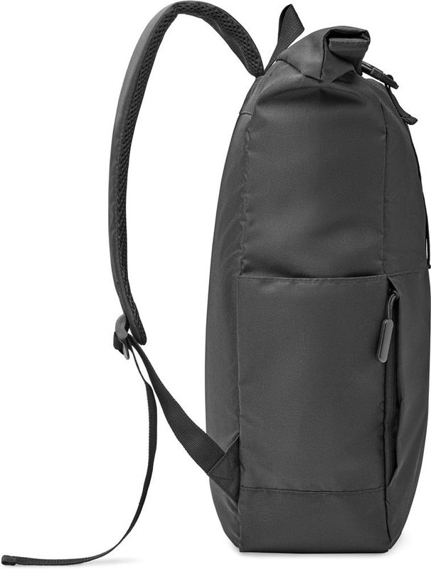 Plecak rolltop z RPET 300D: Logo position – pocket: left side