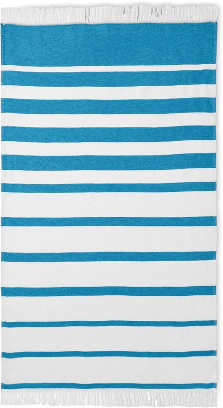 Serviette hammam SEAQUAL® 100 × 170 cm: Emplacement du logo — Coin de la serviette