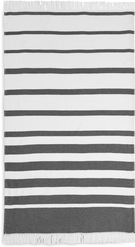 Serviette hammam SEAQUAL® 100 × 170 cm: Emplacement du logo — Bande de la serviette