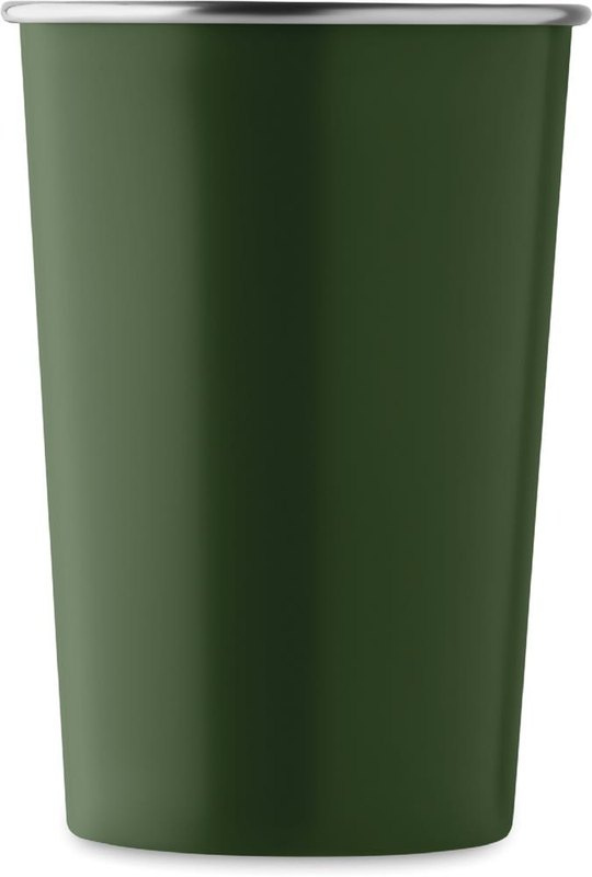 Gobelet réutilisable en acier inoxydable recyclé: Emplacement du logo – partie inférieure de l’arrière du produit