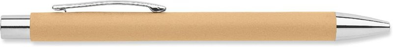 Stylo à bille rétractable en papier recyclé: Impression numérique — Corps du stylo : pour gauchers