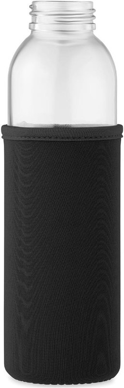 Gourde en verre recyclé de 500 ml: Emplacement du logo – pochette