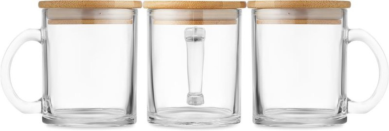 Mug en verre recyclé de 300 ml: Sérigraphie circulaire – autour du produit