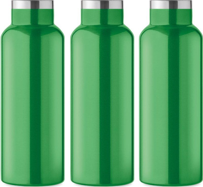 Bouteille à double paroi de 500 ml: Sérigraphie circulaire – autour du produit