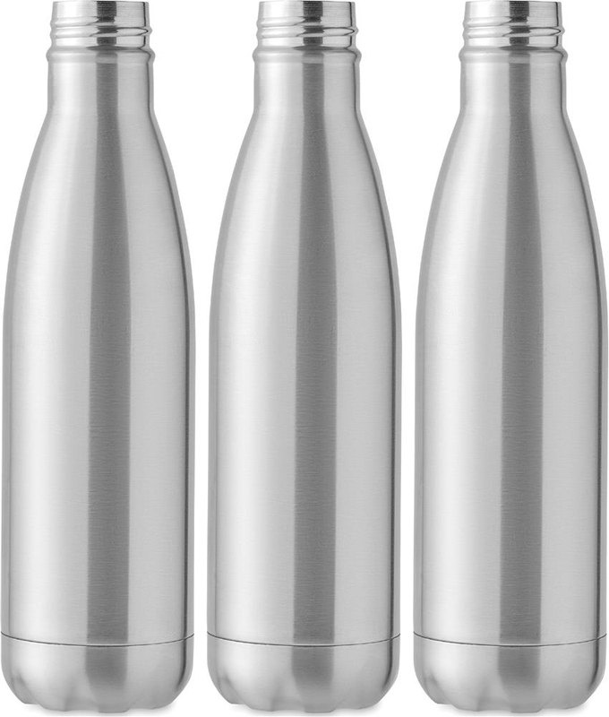 Bouteille à double paroi de 500 ml: Sérigraphie circulaire – autour du produit