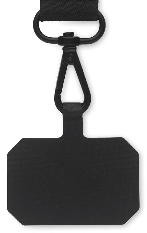 Dragonne de téléphone en polyester: Emplacement du logo — Support