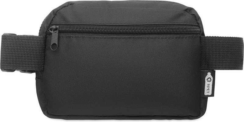 Sac banane en polyester RPET 300D: Emplacement du logo – poche