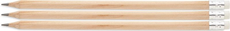 Crayon naturel avec gomme: Sérigraphie circulaire – autour du produit