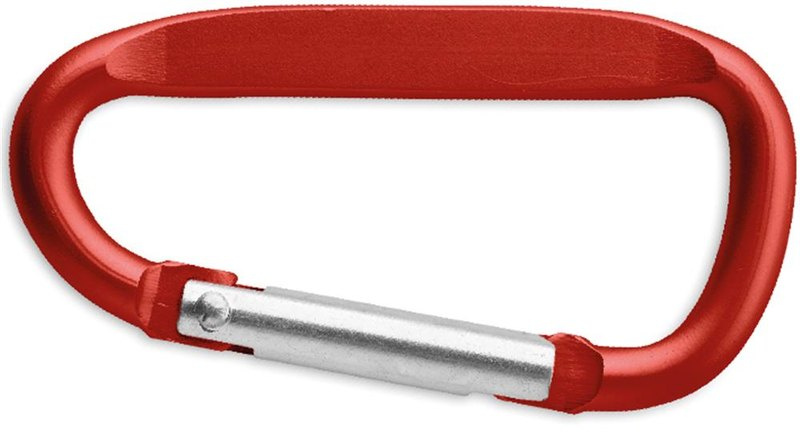 Mousqueton en aluminium: Emplacement du logo – face 2 du produit
