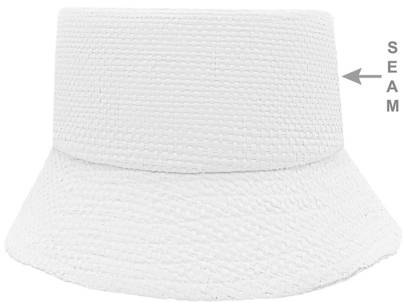 Bob en paille de papier: Emplacement du logo – face avant du produit