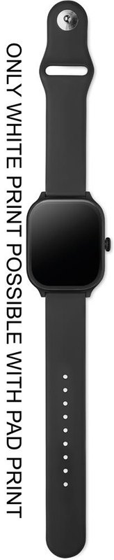 Montre connectée de suivi de santé: Emplacement du logo — Sangle: Face 1 du produit